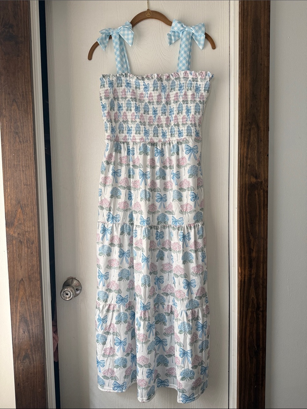 Women’s Abby &Evie floral/gingham midi dress